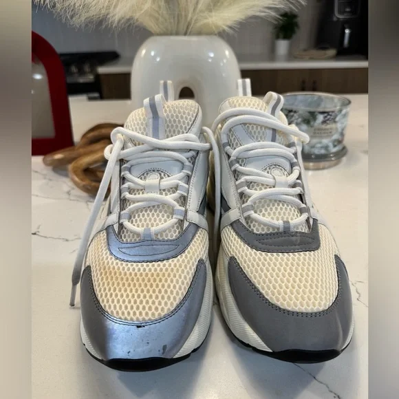 Dior B22 White silver reflection Sneakers